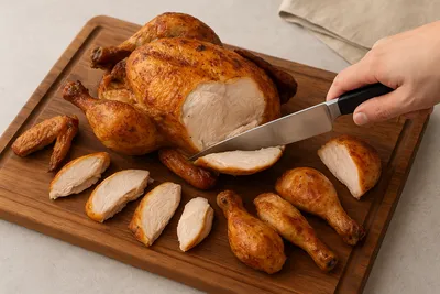 コストコのロティサリーチキンの切り方完全ガイド🍗初心者でも簡単に9部位に解体する方法