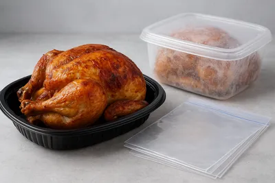 コストコ ロティサリーチキンの冷凍保存完全ガイド🧊 正しい保存方法と解凍テクニックを徹底解説