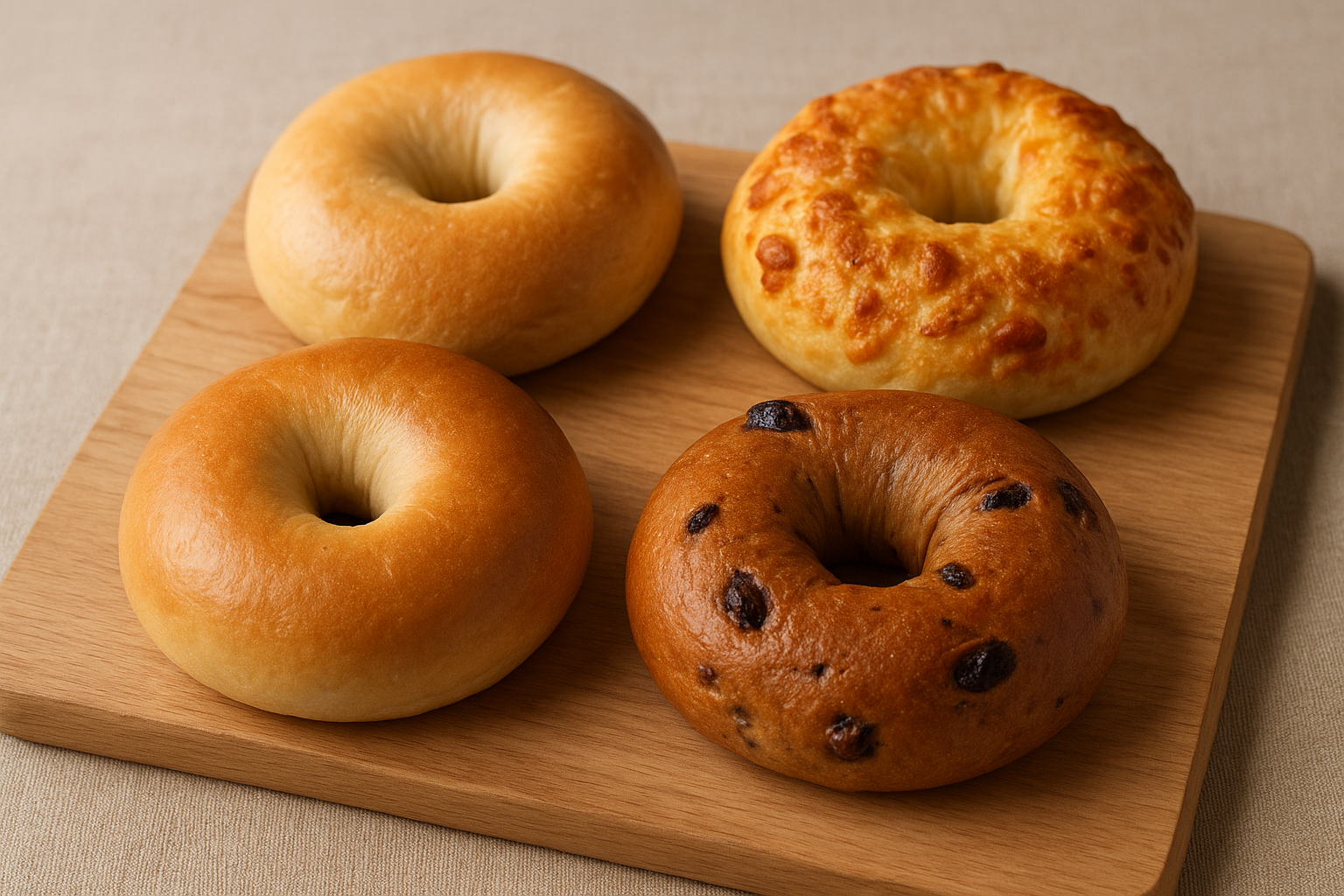 コストコのベーグル全種類カロリー一覧！プレーン・シナモンレーズン・チーズ比較表と低カロリー活用法