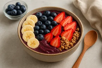 コストコ冷凍アサイーで作る本格アサイーボウルの作り方｜半解凍がコツ！失敗しない2人分レシピ