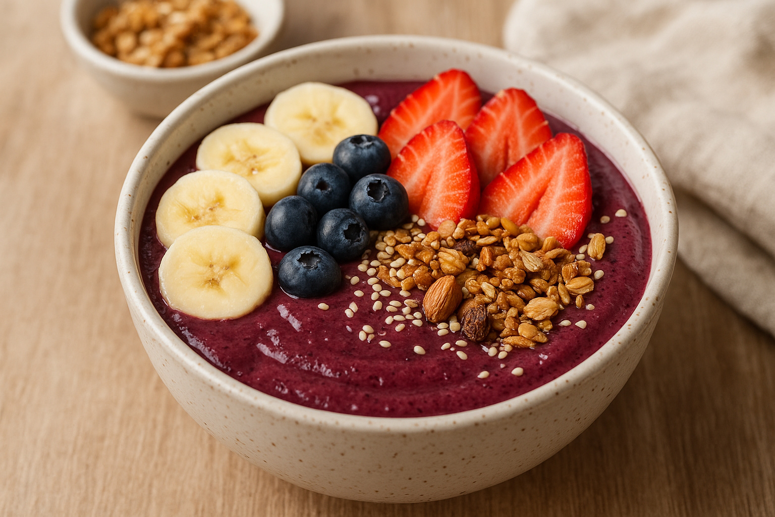 コストコ冷凍アサイーで作るもったりアサイーボウルの作り方｜ヨーグルトで簡単プロの味