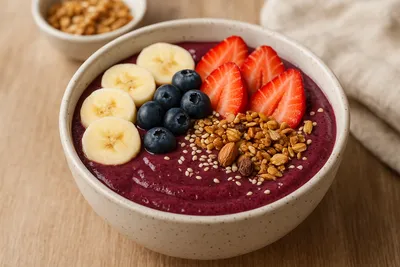 コストコ冷凍アサイーで作るもったりアサイーボウルの作り方｜ヨーグルトで簡単プロの味