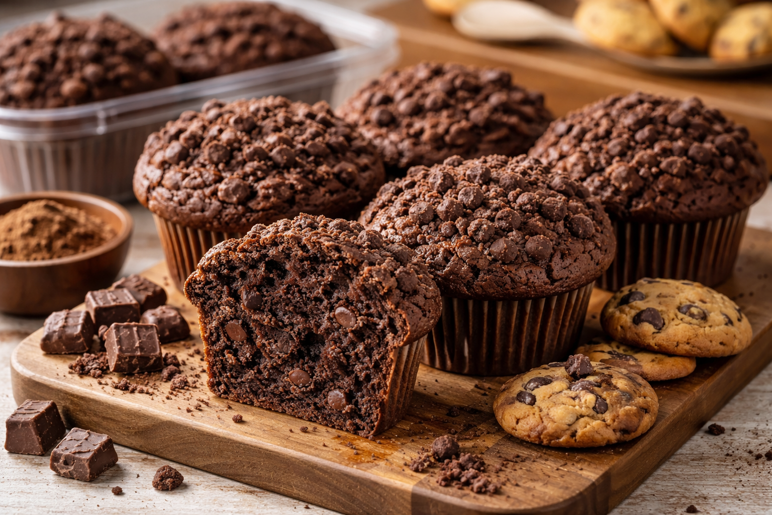 コストコ ココアクッキークランブルマフィンの特徴と味の評価 🥐