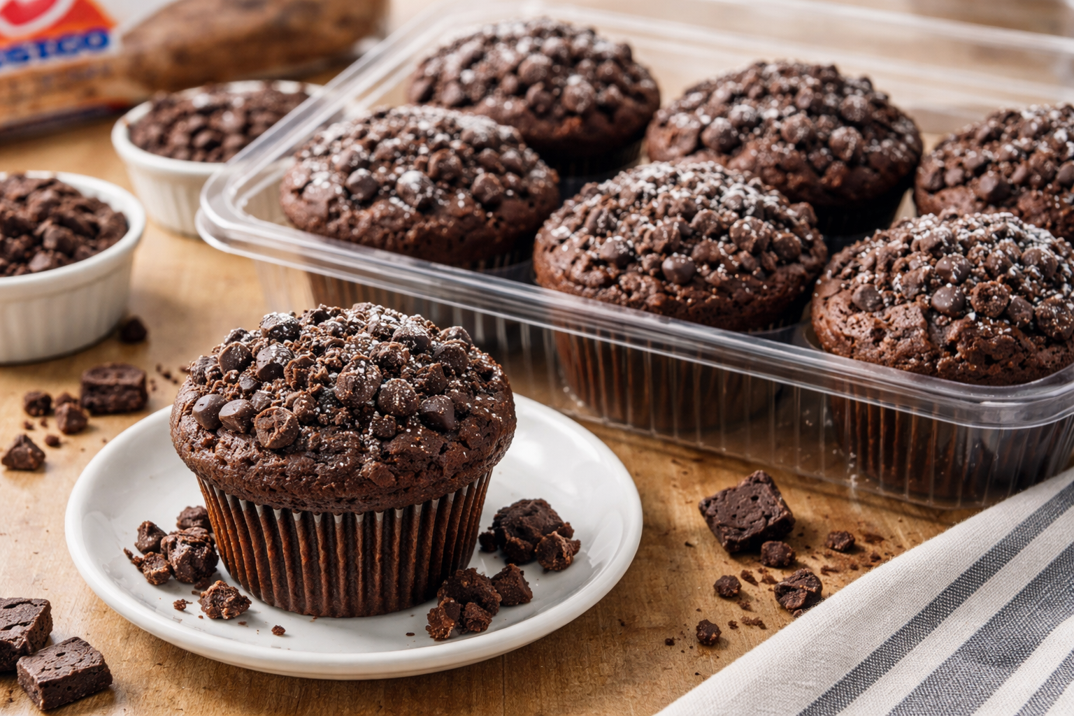 コストコ ココアクッキークランブルマフィンのカロリーと栄養情報 ⚠️