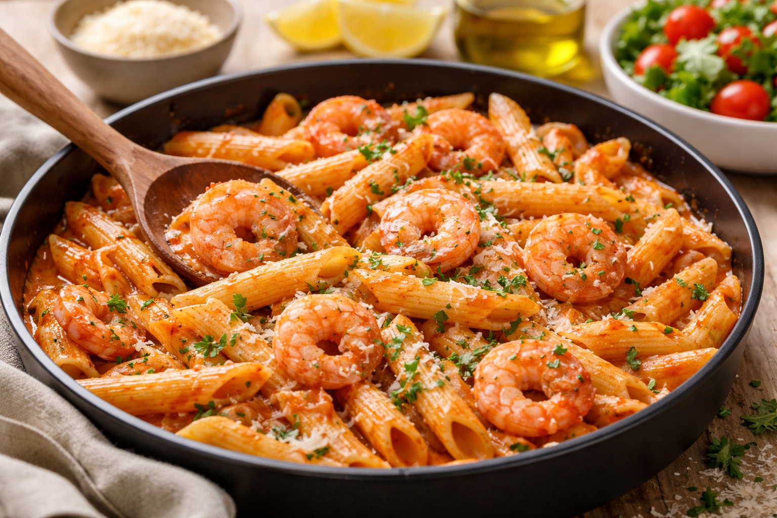 ✅ シュリンプロゼペンネのメリット