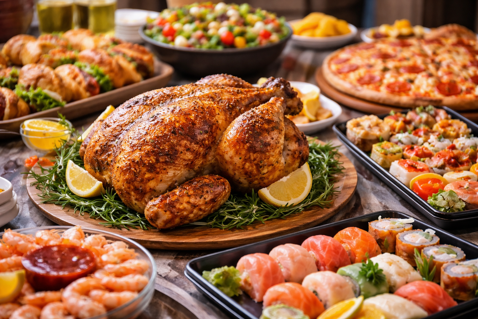 🍗 定番人気！ロティサリーチキン